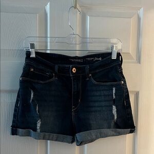 Signature by Levi Strauss Women's Dark Denim Jean Shorts